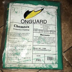 NIP Men’s Onguard Chemtex Protective Bib Overalls